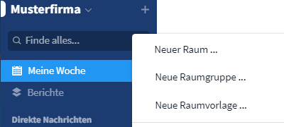Neue Raumgruppe erstellen