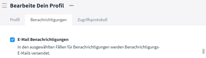 Benachrichtigungen aktivieren / deaktivieren_e-mail