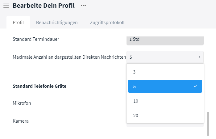 Anzahl der direkten Nachrichten in der Seitenleiste