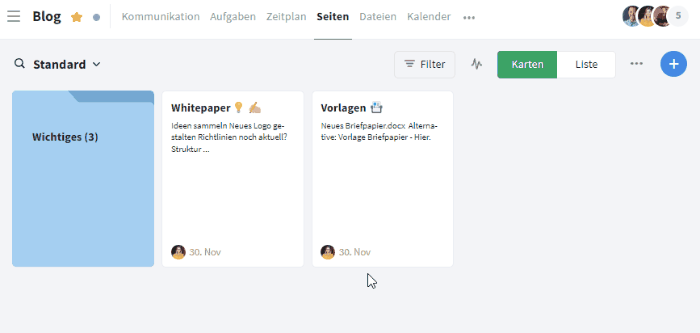 Ordnerstruktur Seiten