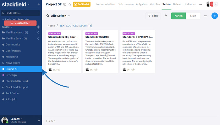 Wiki-Seiten Knowledge Base Struktur