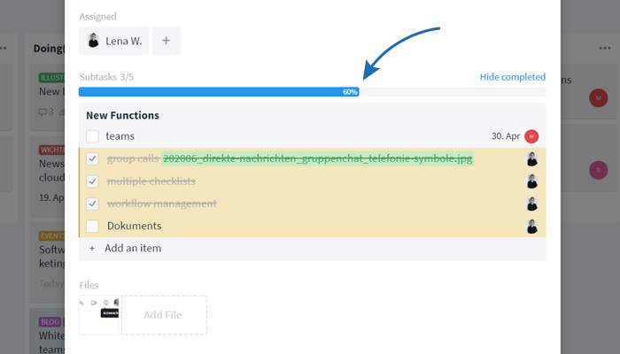 Microproductivity with subtasks