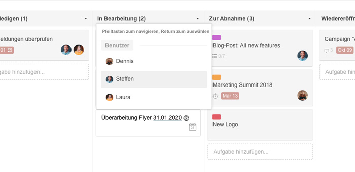 Aufgaben direkt in Stackfields Kanban Board erstellen