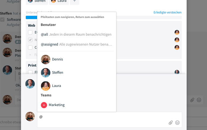 @assigned-Erwähnung