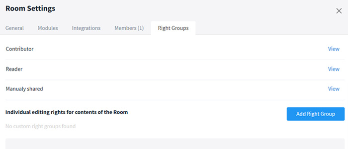 Right groups