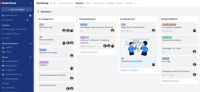 Kanban Board on Stackfield