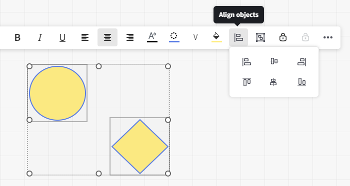 Align objects