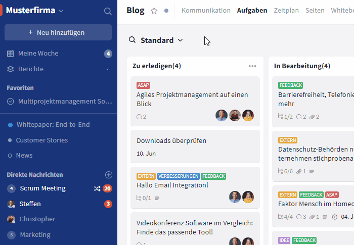 GIF Element aus Favoriten entfernen