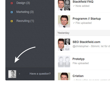 Edit your profile settings.