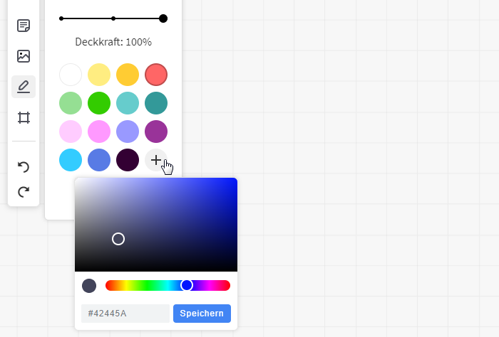 Color Picker im Whiteboard