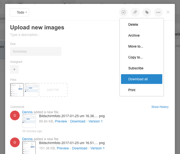 How to download multiple files at once working with files