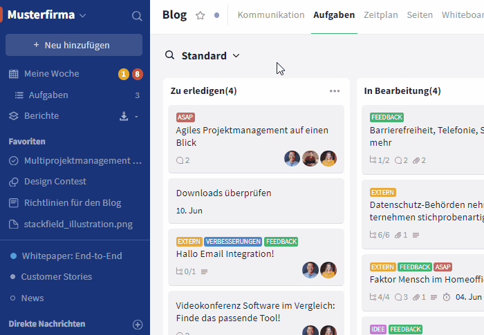 GIF Filter aus Seitenleiste entfernen