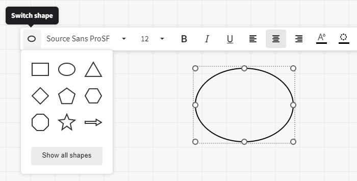 Switch shapes