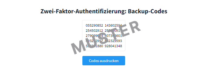 Backup-Codes