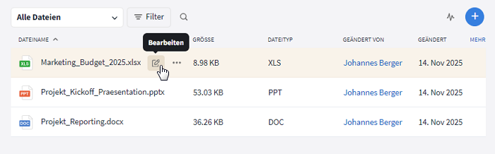 Dokumente bearbeiten