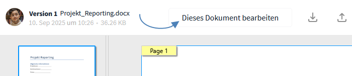 Von Vorschauansicht zu Live-Bearbeitung