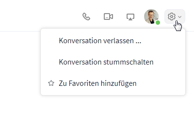 Chat Optionen