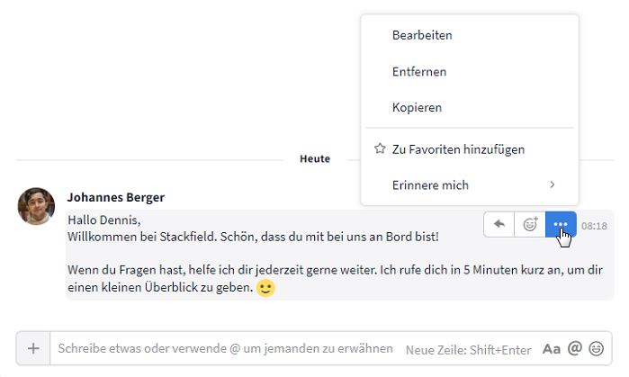 Reagieren