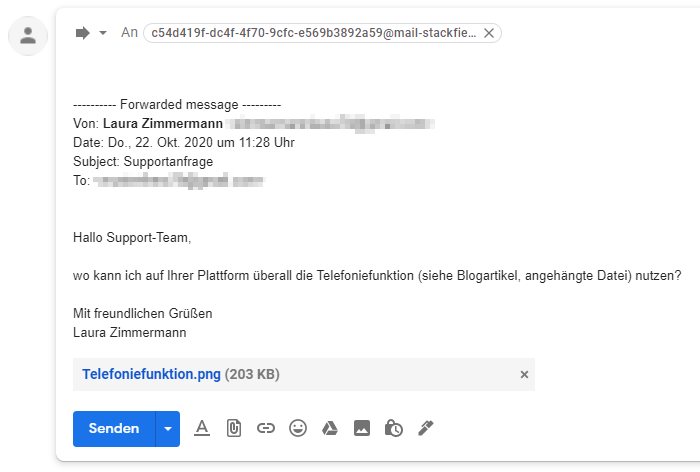 E-Mail Inhalt