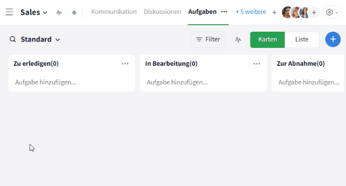 Raumeinstellungen öffnen
