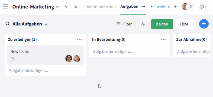 Modulsortierung ändern