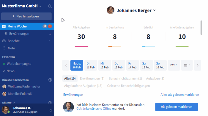 Standardmodul festlegen