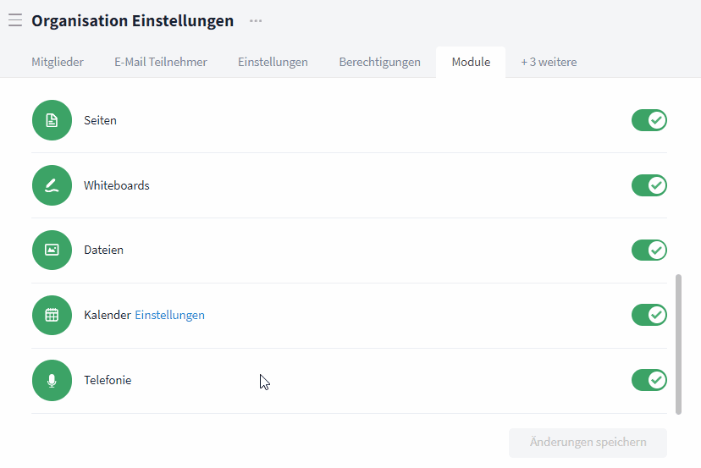 Besprechungsräume anlegen / bearbeiten