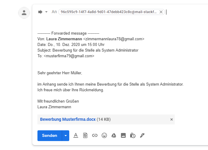 Aktivieren und Anwenden der E-Mail-Integration in Stackfield