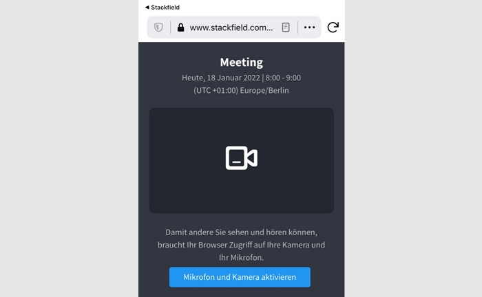 Meeting über Mobile App beitreten