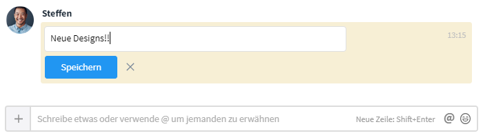 Nachrichten / Kommentare bearbeiten 1