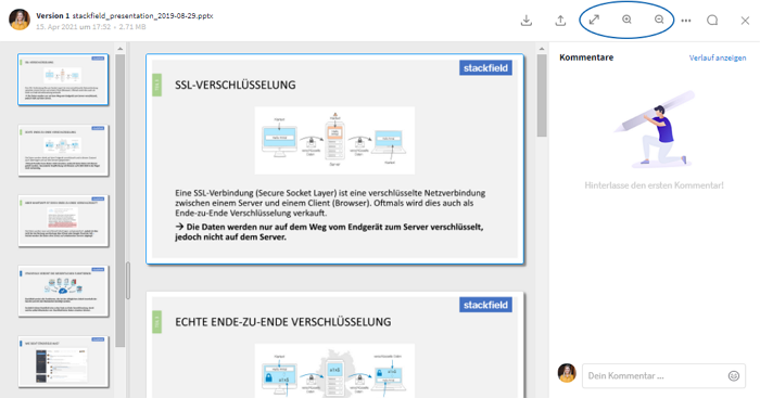 Vorschau Office-Dokument