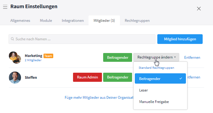 Rechtegruppe Team