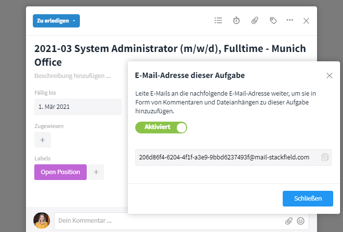 E-Mail-Integration Aufgabe 2