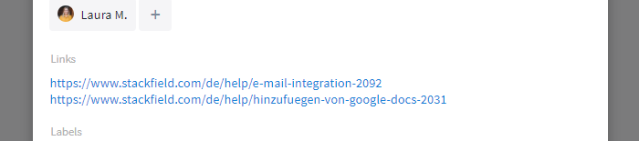 Textbox für Links