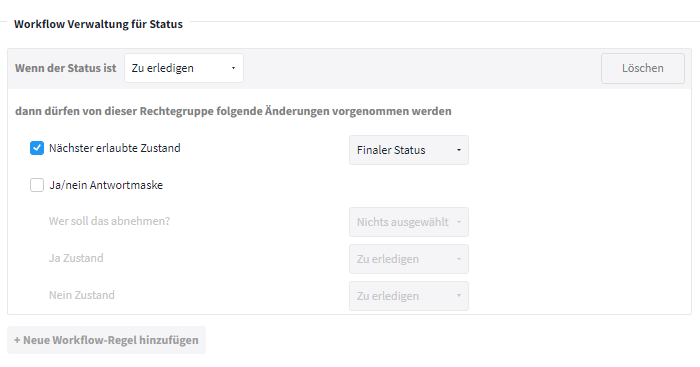 Workflow-Regeln