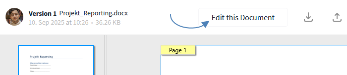 From preview to live editing