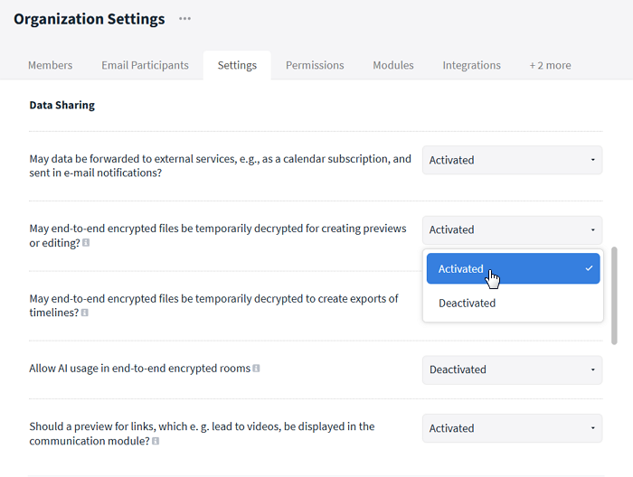 File preview for end-to-end encrypted rooms