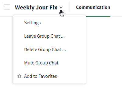 group chat options