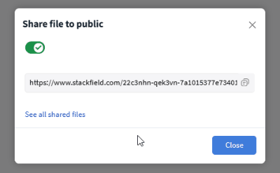 Disable public link