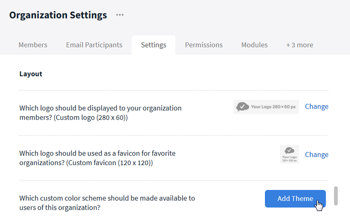 Overview of the layout options