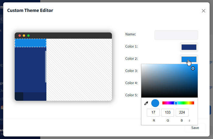 Color selection