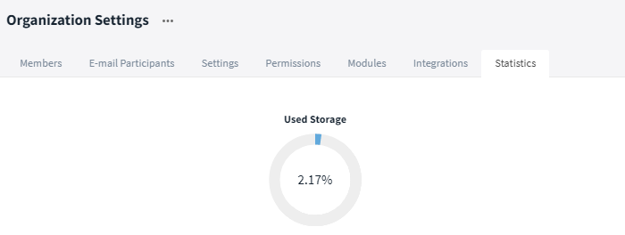 Where can I check the available storage space in Stackfield?