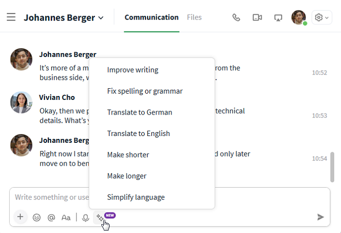 AI feature selection
