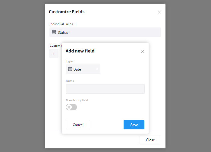 Creating a custom field