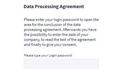Password request