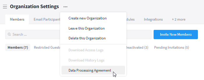 Access data processing agreement