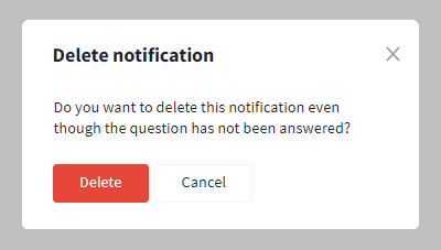 Delete direct question query