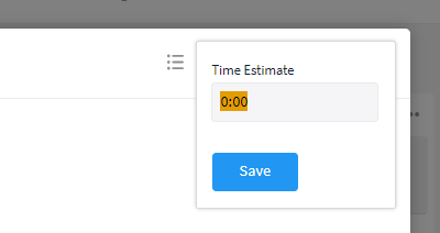 Enter estimate