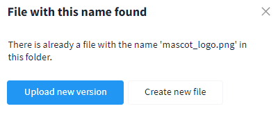 Uploading a file with the same name