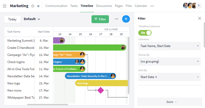 Modify columns in the filter